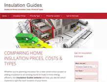 Tablet Screenshot of insulationguides.com